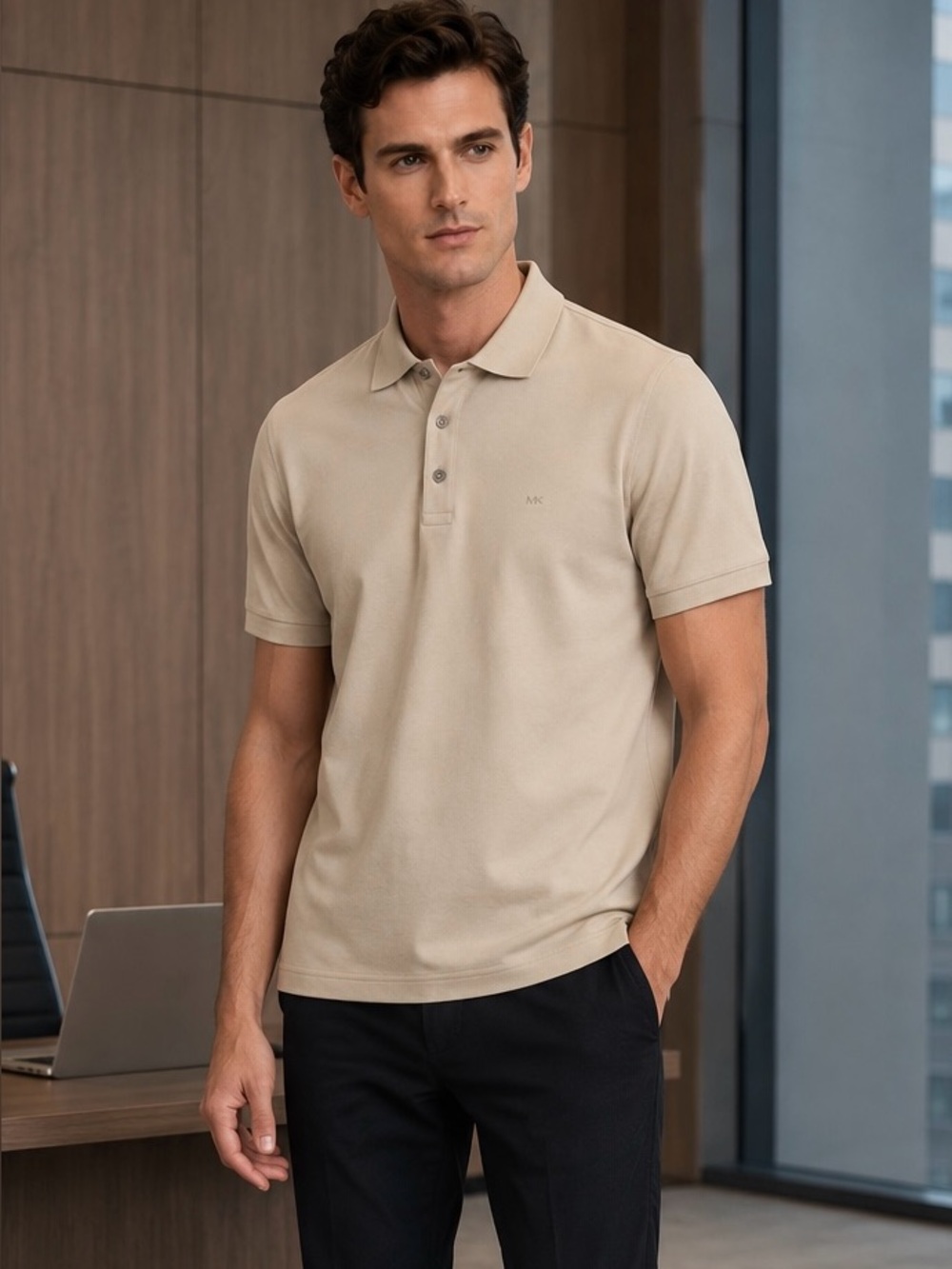 πFirm Priceπ Michael Kors Men's Polo Shirt